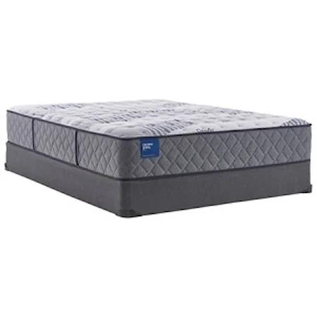 Queen 12 1/2" Plush Encased Coil Mattress and 5" Low Profile Foundation